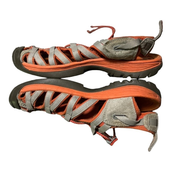 Keen Newport Closed Toe Sport Sandals Size 9 Orange Waterproof Hiking Sandals - Picture 10 of 13